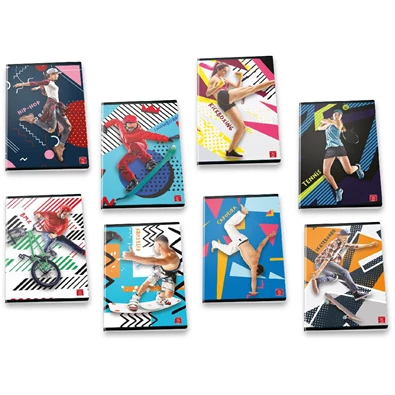 Pigna Pop Sport A4 tűzött 42 lapos kockás füzet Pigna Pop Sport A4 tűzött 42 lapos kockás füzet