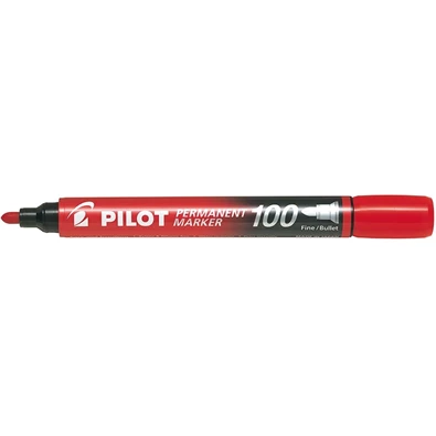 Pilot 100 gömb hegyű piros alkoholos filc Pilot 100 gömb hegyű piros alkoholos filc