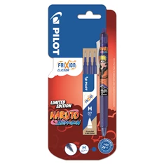 Pilot FriXion 07 betétszett kék + NARUTO SHIPPUDEN Limitált kiadás FR Clicker rollerirón Pilot FriXion 07 betétszett kék + NARUTO SHIPPUDEN Limitált kiadás FR Clicker rollerirón