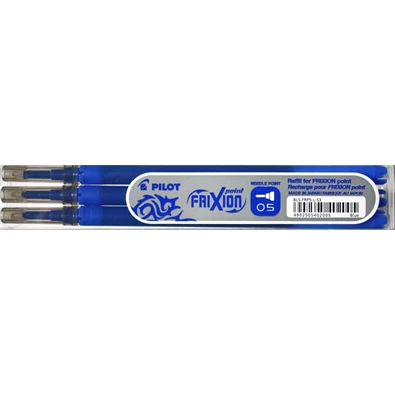 Pilot Frixion Point 0,5mm 3db-os kék rollertoll betét Pilot Frixion Point 0,5mm 3db-os kék rollertoll betét