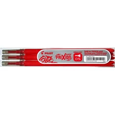 Pilot Frixion Point 0,5mm 3db-os piros rollertoll betét Pilot Frixion Point 0,5mm 3db-os piros rollertoll betét