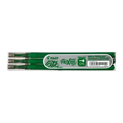 Pilot Frixion Point 0,5mm 3db-os zöld rollertoll betét Pilot Frixion Point 0,5mm 3db-os zöld rollertoll betét