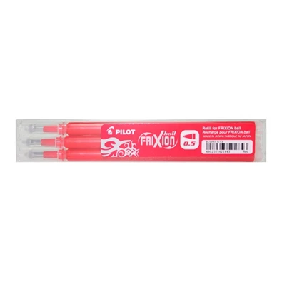 Pilot Frixion 0,5mm 3db-os piros rollertoll betét Pilot Frixion 0,5mm 3db-os piros rollertoll betét