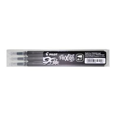 Pilot Frixion 0,7mm 3db-os fekete rollertoll betét Pilot Frixion 0,7mm 3db-os fekete rollertoll betét