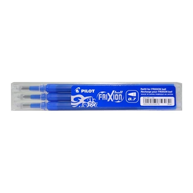 Pilot Frixion 0,7mm 3db-os kék rollertoll betét Pilot Frixion 0,7mm 3db-os kék rollertoll betét