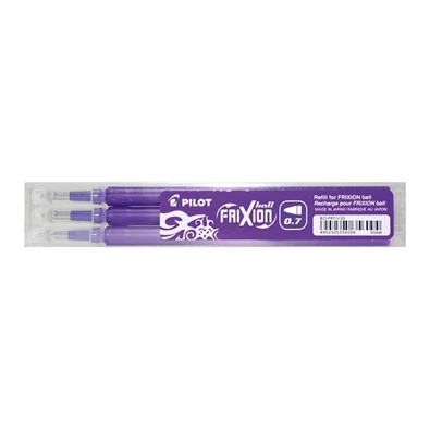 Pilot Frixion 0,7mm 3db-os lila rollertoll betét Pilot Frixion 0,7mm 3db-os lila rollertoll betét