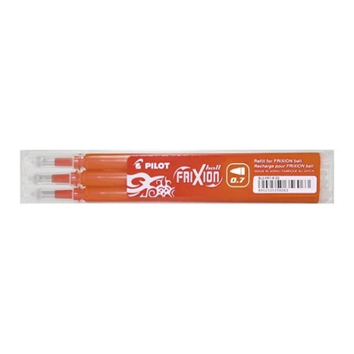 Pilot Frixion 0,7mm 3db-os narancssárga rollertoll betét Pilot Frixion 0,7mm 3db-os narancssárga rollertoll betét
