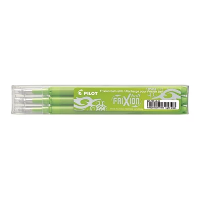 Pilot Frixion 0,7mm 3db-os világoszöld rollertoll betét Pilot Frixion 0,7mm 3db-os világoszöld rollertoll betét
