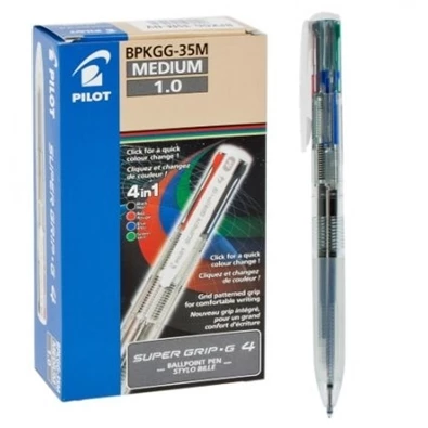 Pilot Super Grip G 4 színű áttetsző golyóstoll Pilot Super Grip G 4 színű áttetsző golyóstoll