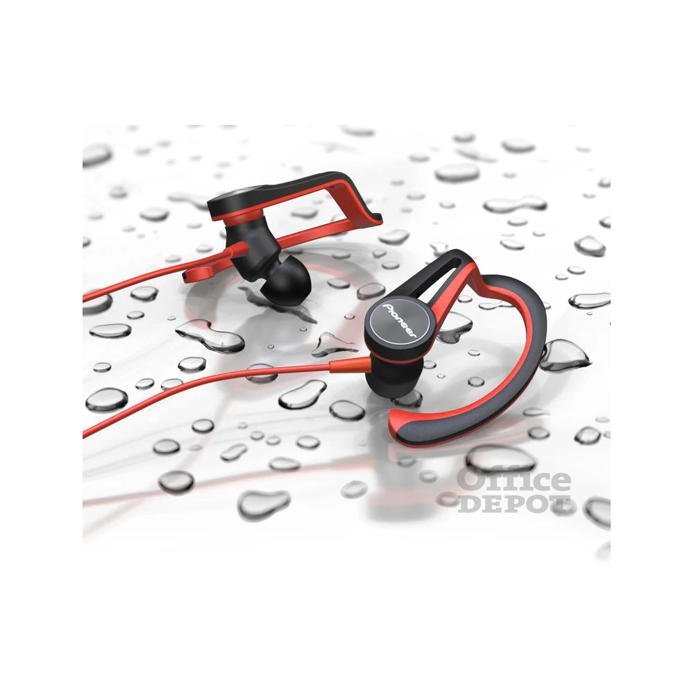 Pioneer SE-E7BT-R cseppálló Bluetooth aptX piros sport fülhallgató