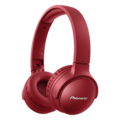 Pioneer SE-S6BN-R Bluetooth zajszűrős piros fejhallgató Pioneer SE-S6BN-R Bluetooth zajszűrős piros fejhallgató