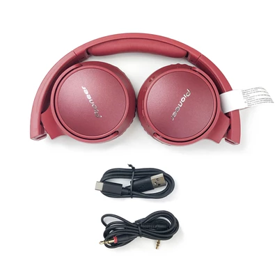 Pioneer SE-S6BN-R Bluetooth zajszűrős piros fejhallgató Pioneer SE-S6BN-R Bluetooth zajszűrős piros fejhallgató