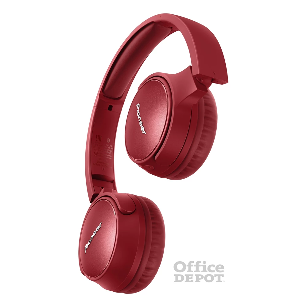 Pioneer SE-S6BN-R Bluetooth zajszűrős piros fejhallgató