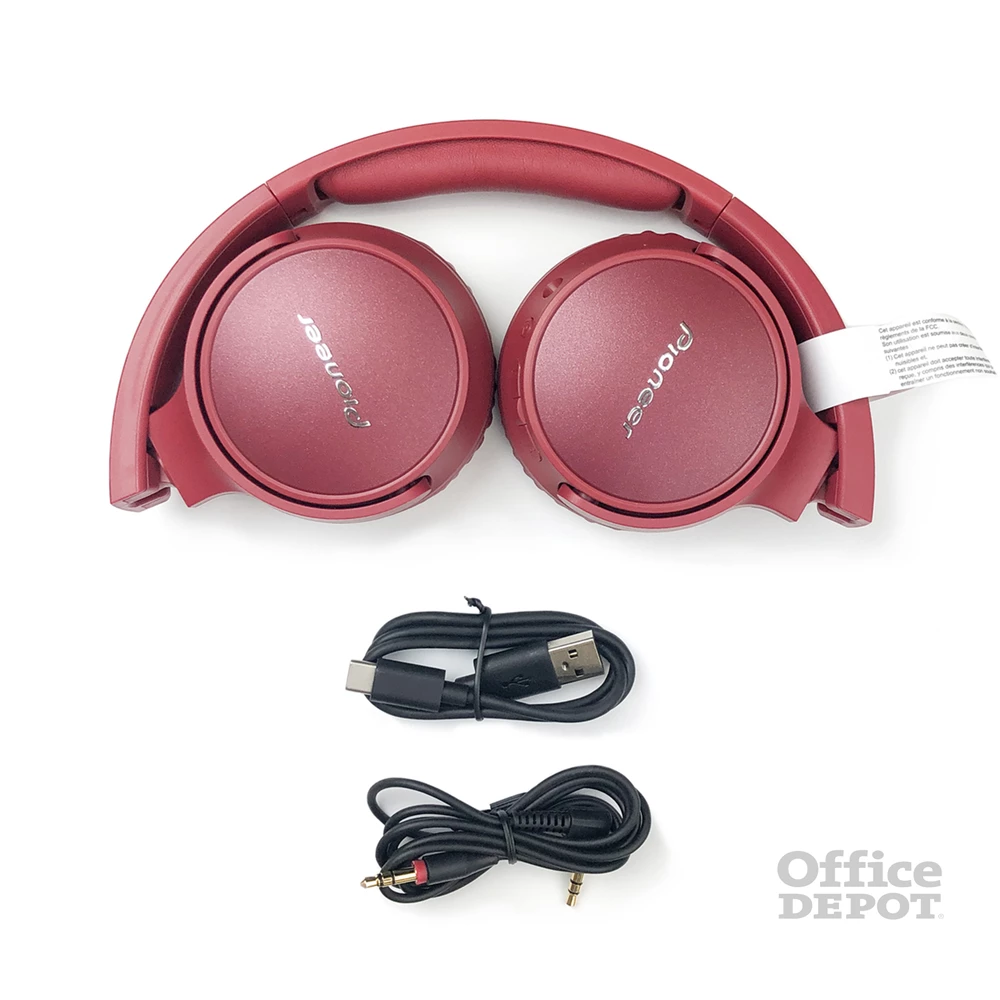 Pioneer SE-S6BN-R Bluetooth zajszűrős piros fejhallgató
