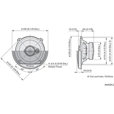 Pioneer TS-A1371F 13 cm 3 utas koaxiális autós hangszóró pár Pioneer TS-A1371F 13 cm 3 utas koaxiális autós hangszóró pár