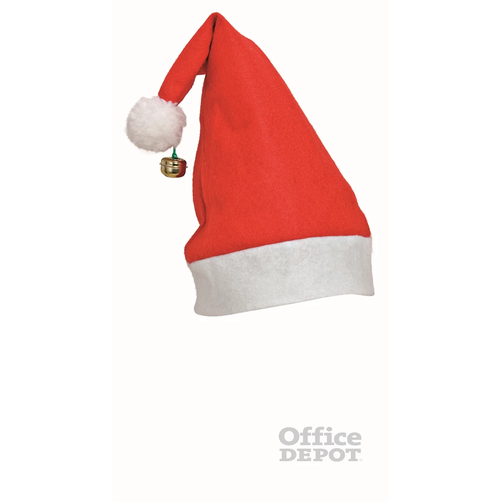 Piros 40cm-es mikulás sapka