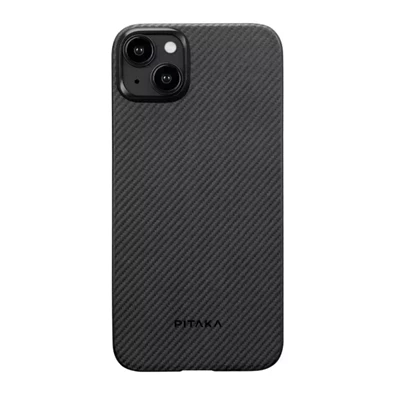 Pitaka 128971 1500D iPhone 15 Plus fekete/szürke aramid hátlap Pitaka 128971 1500D iPhone 15 Plus fekete/szürke aramid hátlap