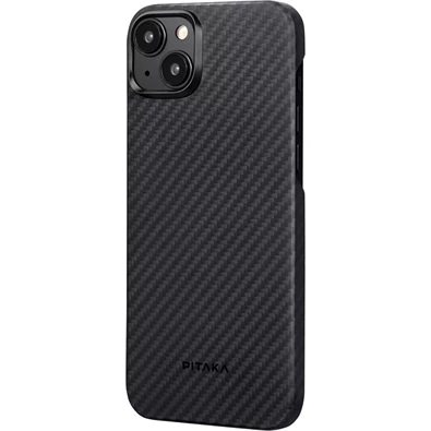 Pitaka 128971 1500D iPhone 15 Plus fekete/szürke aramid hátlap Pitaka 128971 1500D iPhone 15 Plus fekete/szürke aramid hátlap