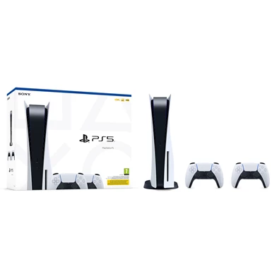 PlayStation®5 825GB játékkonzol + 2db DualSense™ vezeték nélküli kontroller PlayStation®5 825GB játékkonzol + 2db DualSense™ vezeték nélküli kontroller