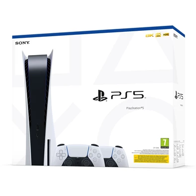 PlayStation®5 825GB játékkonzol + 2db DualSense™ vezeték nélküli kontroller PlayStation®5 825GB játékkonzol + 2db DualSense™ vezeték nélküli kontroller