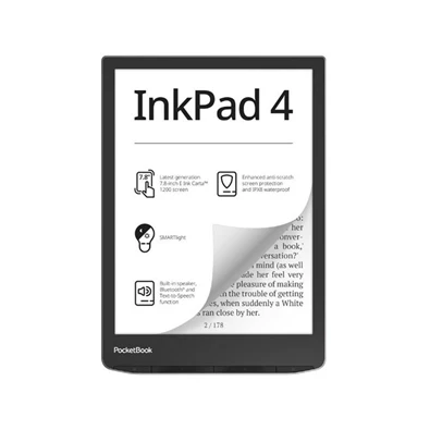 PocketBook PB743G InkPad4 7,8" ezüst E-Book olvasó PocketBook PB743G InkPad4 7,8" ezüst E-Book olvasó