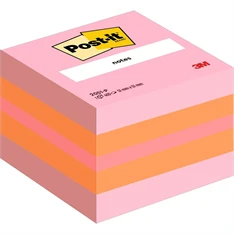 Post-it 51×51mm 400lap vegyes szín öntapadó mini jegyzetkocka 100% PEFC, SGSCH-PEFC-COC-110078
