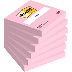 Post-it 654-PNK 76x76mm 6x100 lapos rózsaszín jegyzettömb Post-it 654-PNK 76x76mm 6x100 lapos rózsaszín jegyzettömb