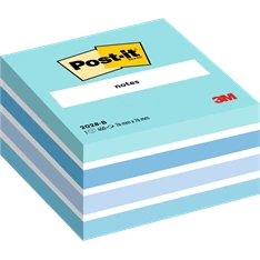 Post-it 76x76mm 2028 B pasztellkék 450 lap kockatömb 100% PEFC, SGSCH-PEFC-COC-110078