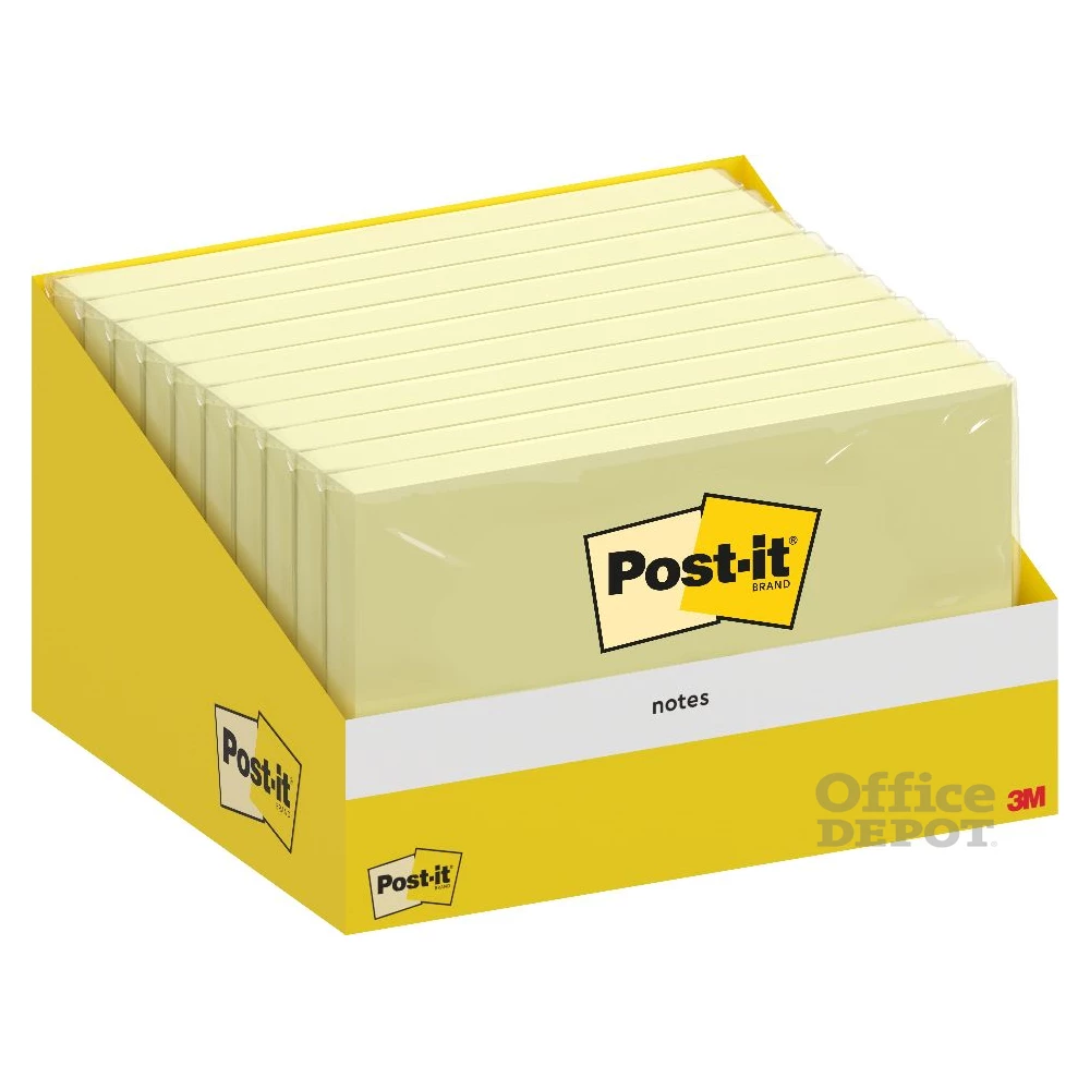 Post-It 6830-CY 76x127mm 100lap kanárisárga öntapadós jegyzettömb