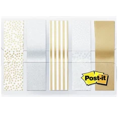 Post-it 11,9x43,2mm 5x20lap fémes nyomatú jelölőcímke Post-it 11,9x43,2mm 5x20lap fémes nyomatú jelölőcímke