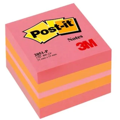 Post-it 51×51mm 400lap vegyes színekben öntapadó mini jegyzetkocka Post-it 51×51mm 400lap vegyes színekben öntapadó mini jegyzetkocka