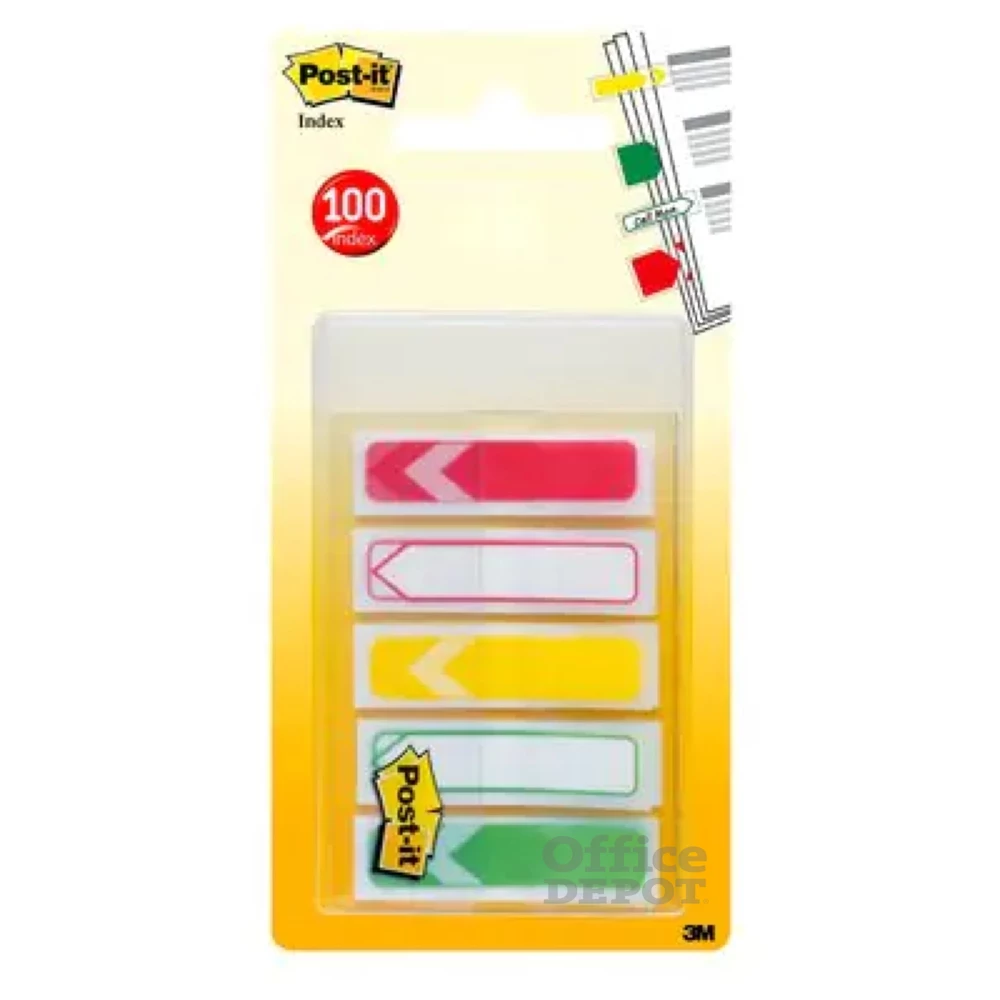 Post-it 5x20lap kicsi műanyag adagolós index jelölőnyíl
