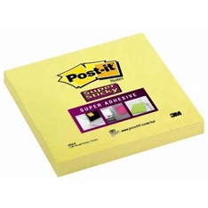 Post-it Super Sticky 654-S 76x76mm sárga jegyzettömb Post-it Super Sticky 654-S 76x76mm sárga jegyzettömb
