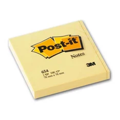 Post-it 654 76x76mm kanárisárga jegyzettömb Post-it 654 76x76mm kanárisárga jegyzettömb