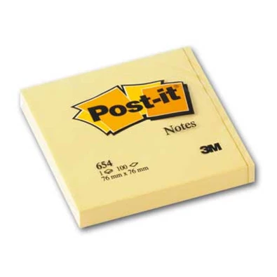 Post-it 654 76x76mm kanárisárga jegyzettömb Post-it 654 76x76mm kanárisárga jegyzettömb