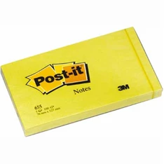 Post-it 655 127x76mm kanárisárga jegyzettömb