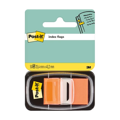 Post-it 680-4 25x43mm öntapadós 50db narancssárga jelölőcímke Post-it 680-4 25x43mm öntapadós 50db narancssárga jelölőcímke