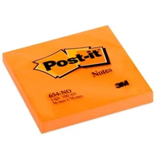 Post-it 76x76mm 100lap neon narancs jegyzettömb Post-it 76x76mm 100lap neon narancs jegyzettömb