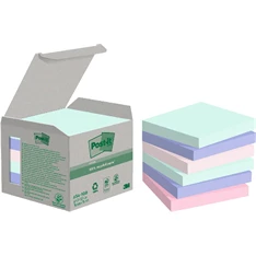 Post-it 76x76mm újrahasznosított 100lapos 6db vegyes jegyzettömb Post-it 76x76mm újrahasznosított 100lapos 6db vegyes jegyzettömb