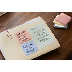 Post-it 76x76mm újrahasznosított 100lapos 6db vegyes jegyzettömb Post-it 76x76mm újrahasznosított 100lapos 6db vegyes jegyzettömb