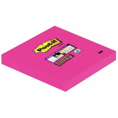 Post-it Super Sticky 76x76mm 90lap fukszia jegyzettömb Post-it Super Sticky 76x76mm 90lap fukszia jegyzettömb