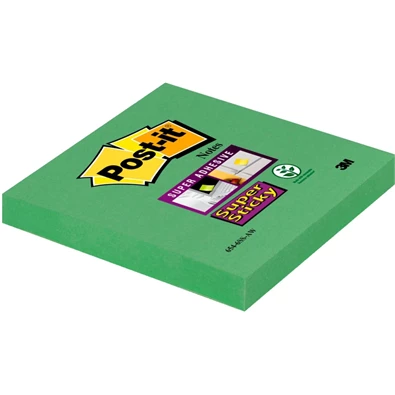 Post-it Super Sticky 654 76x76mm 90lap örökzöld öntapadós jegyzettömb Post-it Super Sticky 654 76x76mm 90lap örökzöld öntapadós jegyzettömb