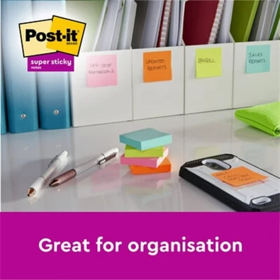 Post-it Super Sticky 654 76x76mm 90lap örökzöld öntapadós jegyzettömb Post-it Super Sticky 654 76x76mm 90lap örökzöld öntapadós jegyzettömb