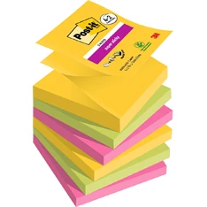 Post-it Super Sticky Carnival 76x76mm 90lapos 4+2db vegyes Z-jegyzettömb Post-it Super Sticky Carnival 76x76mm 90lapos 4+2db vegyes Z-jegyzettömb