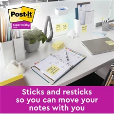Post-it Super Sticky kanári sárga 76x76mm 90lapos 4+2db jegyzettömb Post-it Super Sticky kanári sárga 76x76mm 90lapos 4+2db jegyzettömb