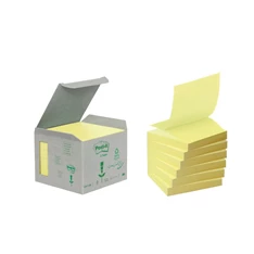 Post-it újrahasznosított 6 sárga Z-tömb Post-it újrahasznosított 6 sárga Z-tömb