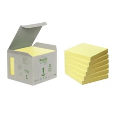 Post-it 76x76mm újrahasznosított sárga jegyzettömb Post-it 76x76mm újrahasznosított sárga jegyzettömb