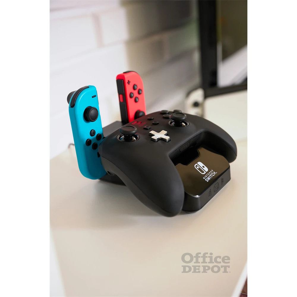 PowerA 1525991-01 Nintendo Switch/Lite/OLED Charging Base fekete kontroller töltőállomás (Újracsomagolt)