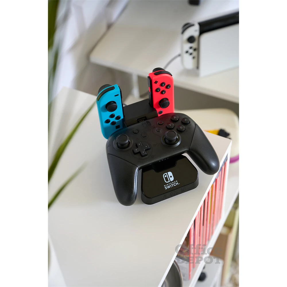 PowerA 1525991-01 Nintendo Switch/Lite/OLED Charging Base fekete kontroller töltőállomás (Újracsomagolt)