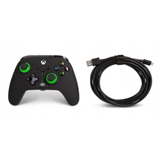 PowerA EnWired Xbox Series X|S / Xbox One vezetékes fekete-zöld kontroller PowerA EnWired Xbox Series X|S / Xbox One vezetékes fekete-zöld kontroller